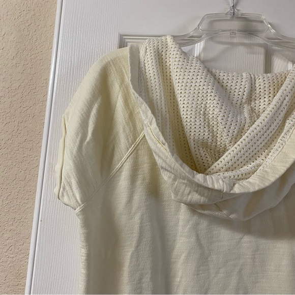 Harajuku Lovers Japanese Cream Short Sleeve Hoodie Tee Size XL Yum Yum - Picture 10 of 14